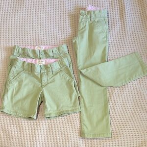 Kids Khaki Pants and Shorts uniform Set